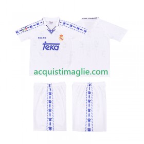 Divisa di Calcio Real Madrid Retro Bambino Prima 1996/1997
